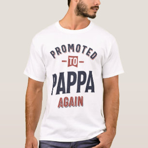 T-shirt Promu À Nouveau À Pappa Père grand-père