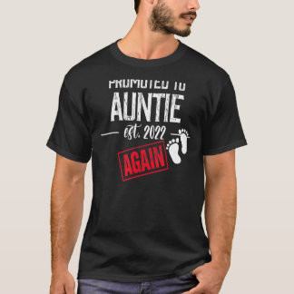 T-shirt Promu à nouveau Tante 2022 Bébé mignon Annonceme