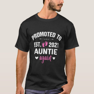 T-shirt Promu À Nouveau Tante 2022 Kawaii Nouveau-Né Bébé