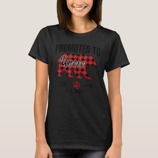 T-shirt Promu À Oncle 2023 Pajama Rouge Plaid Buffalo (Devant)