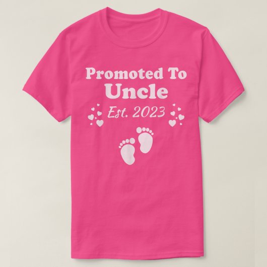 T-shirt Promu À Oncle Est (Design devant)
