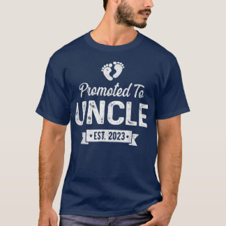 T-shirt Promu À Oncle Est 2023 Bientôt Être Oncle Père