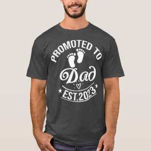 T-shirt Promu À Papa 2023 Faire-part de grossesse Papa