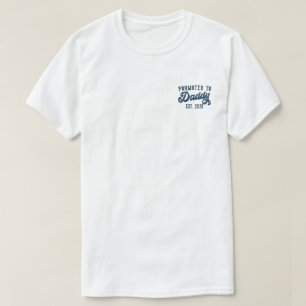 T-shirt Promu À Papa EST. 2025 Drôle Bientôt Être Papa