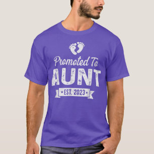 T-shirt Promu À Tante Est 2023 Bientôt Être La Tante Mère