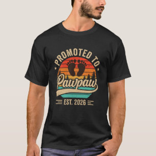 T-shirt Promu Au Poste De Papa En 2026 Grands-Parents Bébé