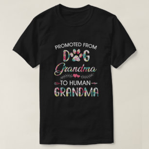 T-shirt Promu De Grand-Mère De Chien À Grand-Mère Humai