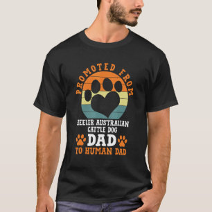 T-shirt Promu de Heeler Australian Cattle Dog Papa Amusant