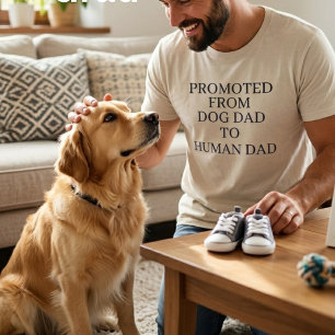 T-shirt Promu de Papa Chien à Papa Humain , Drôle
