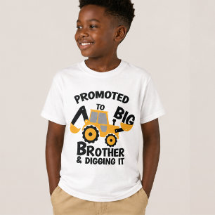 T-shirt Promu Grand Frère, Annonce de Bébé