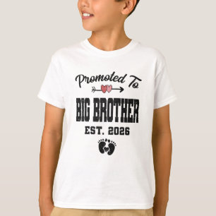 T-shirt Promu Grand Frère En 2026 Pour la Première Fois Fr