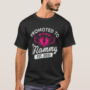 T-shirt Promu Mommy Est. 2022 Drôle Annonce De Grossesse