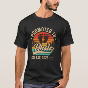 T-shirt Promu Oncle Env 2026 Grands-parents Bébé Annonce