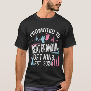 T-shirt Promue Grand-mère des jumeaux Est 2026 Baby S
