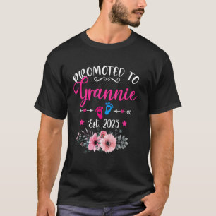 T-shirt Promue Grand-mère Ét. 2025 Drôle Fleurie Fête des