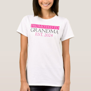 T-shirt Promue Grand-mère Établie 2024 Drôle Grand-mère