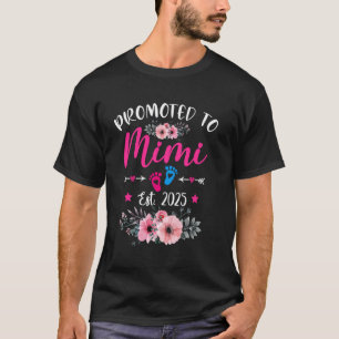 T-shirt Promue Mimi Ét. 2025 Drôle Fleurie Fête des Mères
