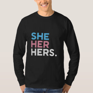 T-shirt Pronoms Elle La Sienne LGBTQIA Non Binaire