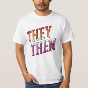 T-shirt Pronoms Lesbiennes Ils Elles