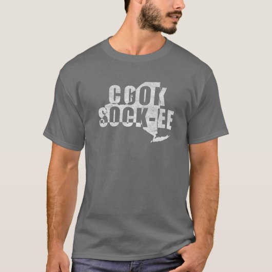 T-shirt Prononciation Cook-Sock-Ee Coxsackie NY (Devant)