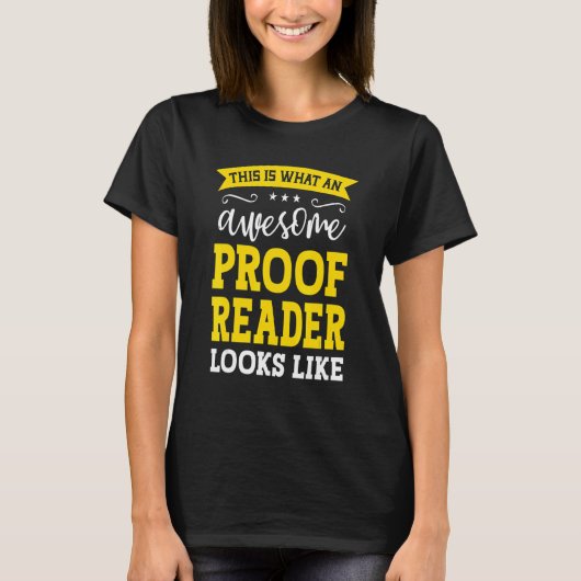 T-shirt Proof Reader Job Title Employee Funny Worker Proof (Devant)