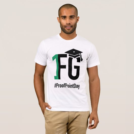 T-shirt #ProofPointDay Basique Bella Tee (Devant entier)