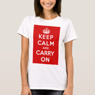 T-shirt Propagande de guerre vintage Gardez votre calme et