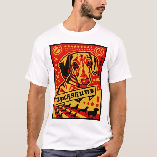T-shirt Propagande de teckel (Devant)
