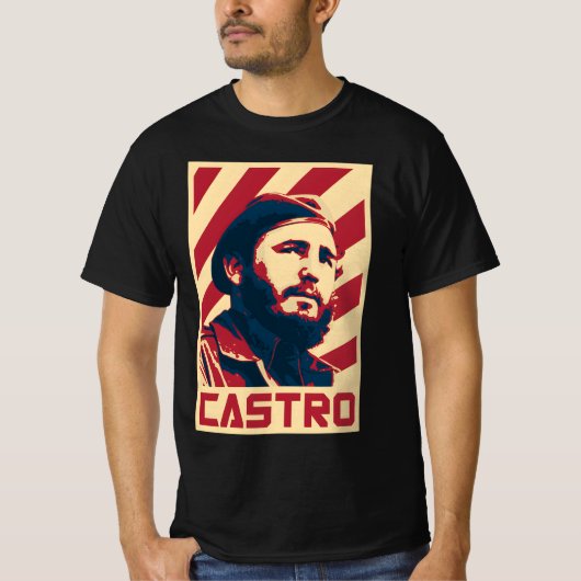 T-shirt " Propagande rétro de Fidel Castro" (Devant)