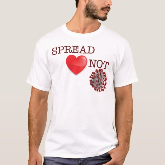 T-shirt Propager l'amour pas le Covid (Devant)