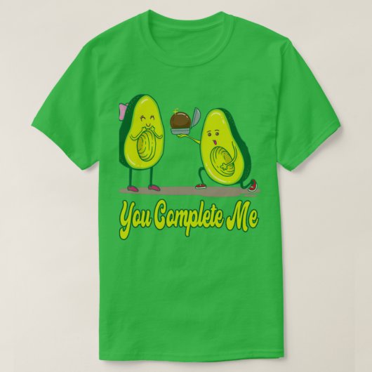 T-shirt Proposition d'Avocado Engagé Mariage Amour (Design devant)