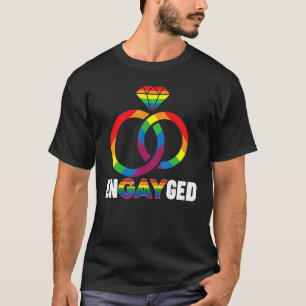 T-shirt Proposition De Mariage De Pride Gay Gay Lgbt Engay