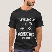 T-shirt Proposition de parrain 2022 Leveling Up Video Game (Devant)