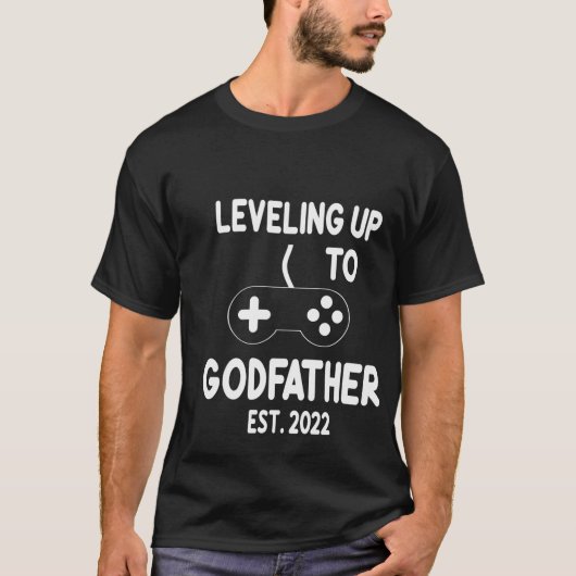 T-shirt Proposition de parrain 2022 Leveling Up Video Game (Devant)
