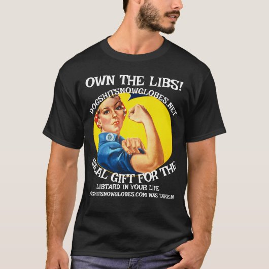 T-SHIRT PROPRE LIBS DOGSHITSNOWGLOBES DOT NET (Devant)