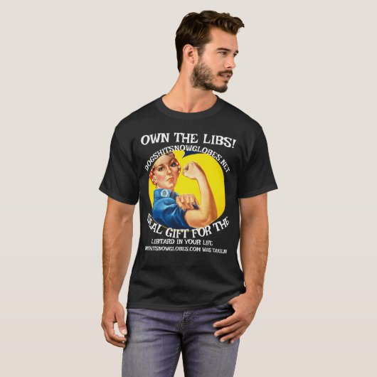 T-SHIRT PROPRE LIBS DOGSHITSNOWGLOBES DOT NET (Devant entier)