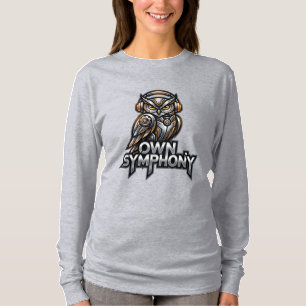 T-shirt Propre Symphonie – Musique Futuriste Hibou
