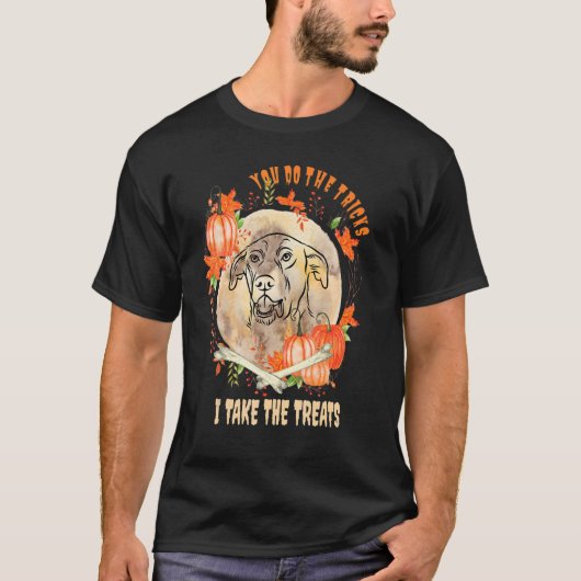 T-shirt Propriétaire allemand de pointer Dog Halloween Hum (Devant)