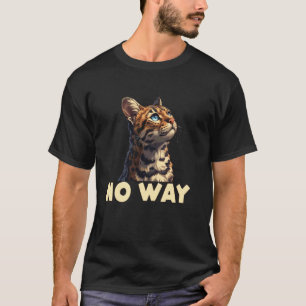 T-shirt Propriétaire Bengal Chat Bengal têtu PAS INTÉRESSÉ