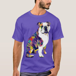 T-shirt Propriétaire d'American Bulldog Art Portrait Dog 