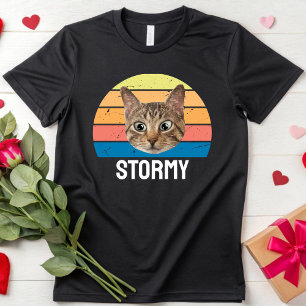 T-shirt Propriétaire d'Amoureux des chats personnalisé Vin