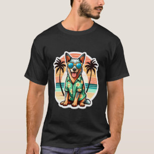 T-shirt Propriétaire de Blue Heeler Vacances Ambiance Esti