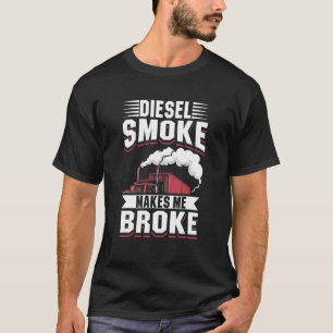 T-shirt Propriétaire de camion Mécanique Diesel Fumée me f