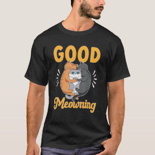 T-shirt Propriétaire de chat fleur Bonne Meowning 1