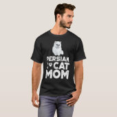 T-shirt Propriétaire de chat Kitty persane Maman chat pers (Devant entier)