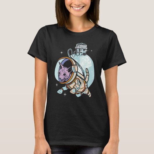 T-shirt Propriétaire de chats galaxie spatiale astronaute (Devant)