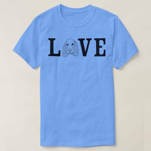 T-shirt Propriétaire de chien aime Cocker Spaniel (Design devant)