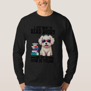 T-shirt Propriétaire de chien amateur d'animaux lire des l