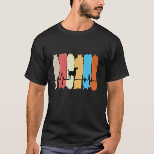 T-shirt Propriétaire de chien Art de pinceau de battement