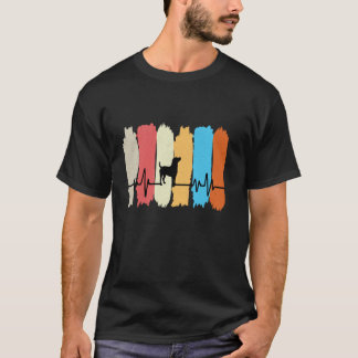 T-shirt Propriétaire de chien Art de pinceau de battement 